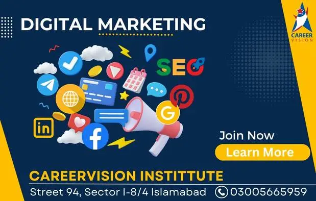 Banner image  Digital Marketing Course with social media course and seo course in islamabad Rawalpindi