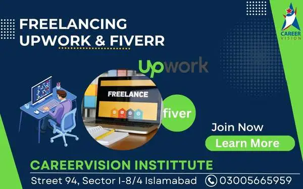 Training computer course image showing freelancing course islamabad includes upwork course fiverr course youtube course in islamabad
