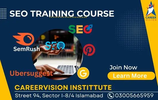 Training banner image SEO course in Islamabad Rawalpindi pakistan 