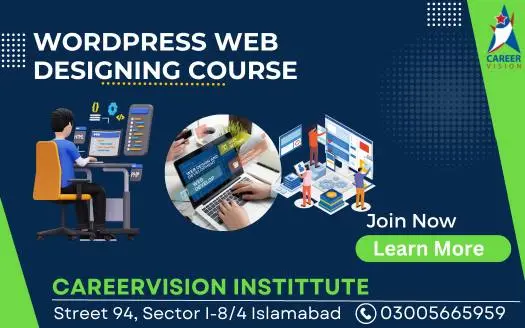 Training banner image Wordpress Web Designing course in Islamabad rawalpindi pakistan 