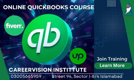 Online QuickBooks Accounting and Freelancing Course training in our Sector I-8/4 Islamabad careervision training institute